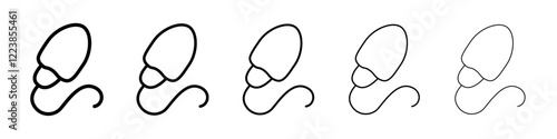 Sperm icon Vector logo sign
