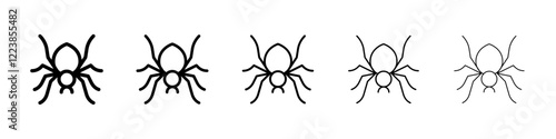 Spider icon Vector logo sign
