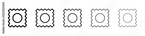 Stamp icon Vector logo sign