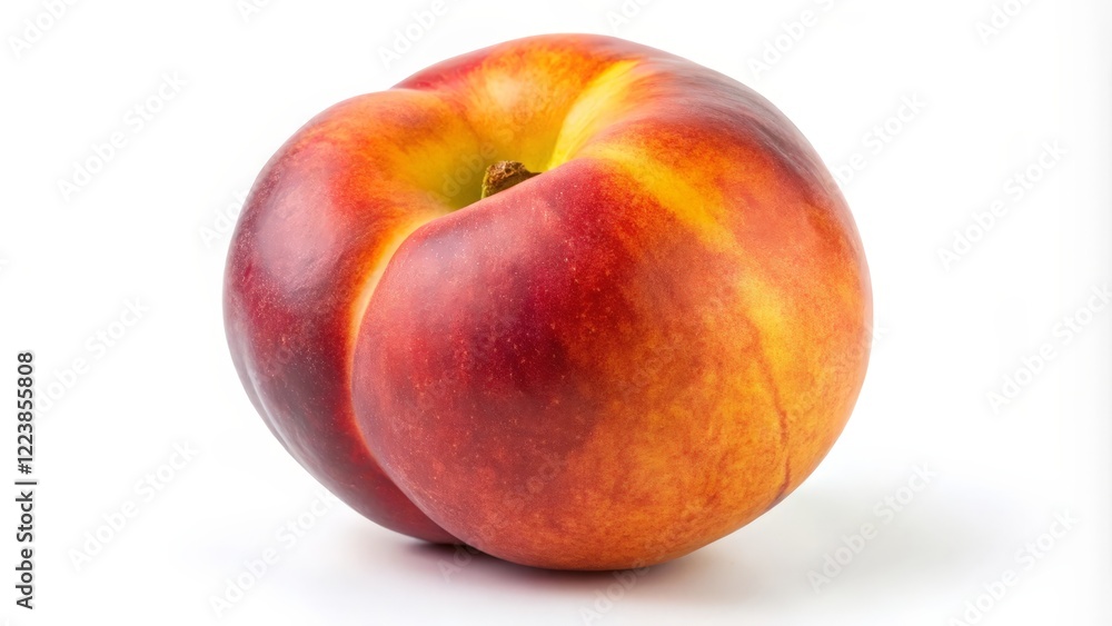 Nectarine on White Background Nectarine on White Background
