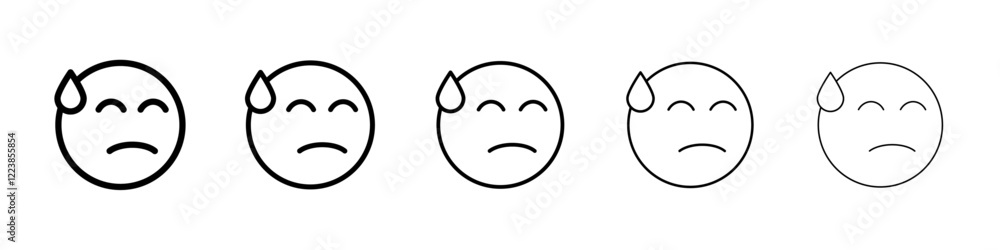 Sweat icon Vector logo sign Sweat icon Vector logo sign