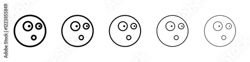 Surprised icon Vector logo sign
