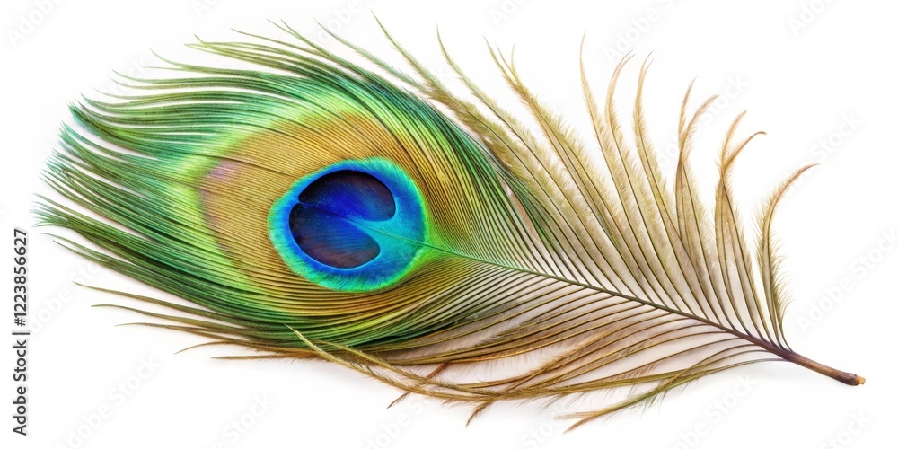 Obraz premium Peacock Feather Close-up