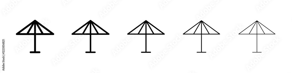 Umbrella stand icon Vector logo sign Umbrella stand icon Vector logo sign