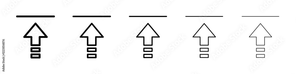 Upload icon Vector logo sign Upload icon Vector logo sign