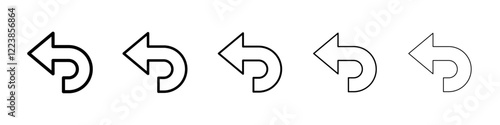 Undo icon Vector logo sign