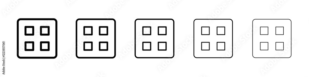 View grid card icon Vector logo sign View grid card icon Vector logo sign