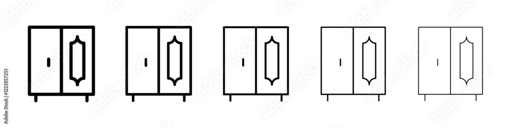 Wardrobe mirror icon Vector logo sign Wardrobe mirror icon Vector logo sign