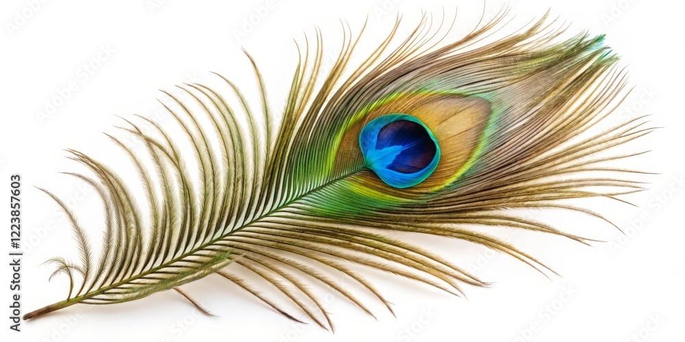 Obraz premium Peacock Feather Close-up