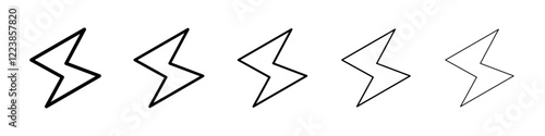 Zap on icon Vector logo sign