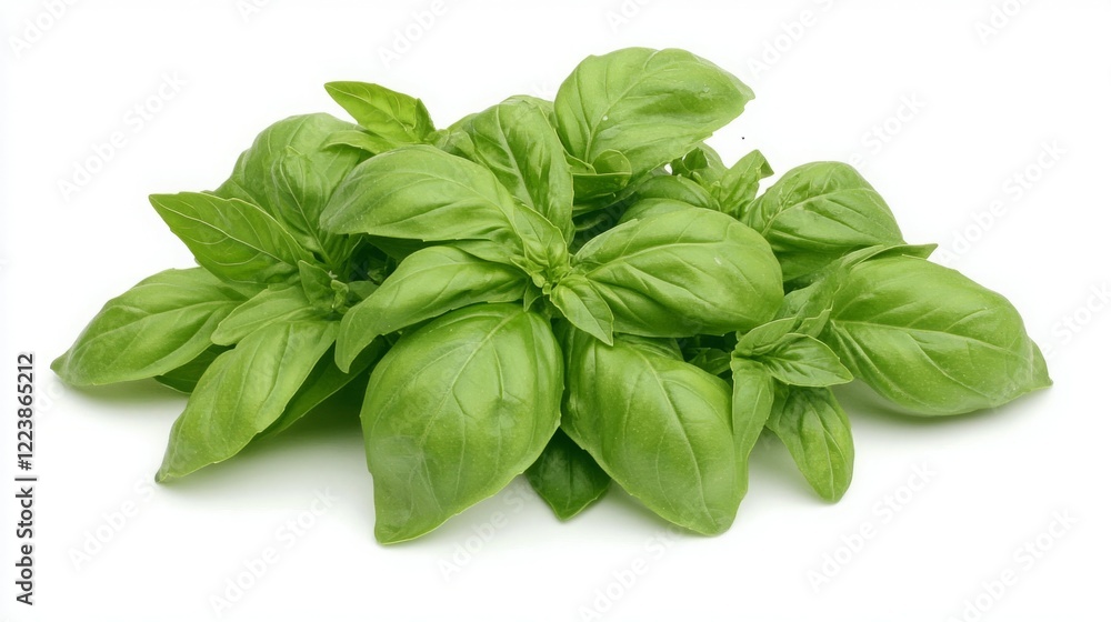 Fresh basil leaves, vibrant green, ready for cooking. Fresh basil leaves, vibrant green, ready for cooking.