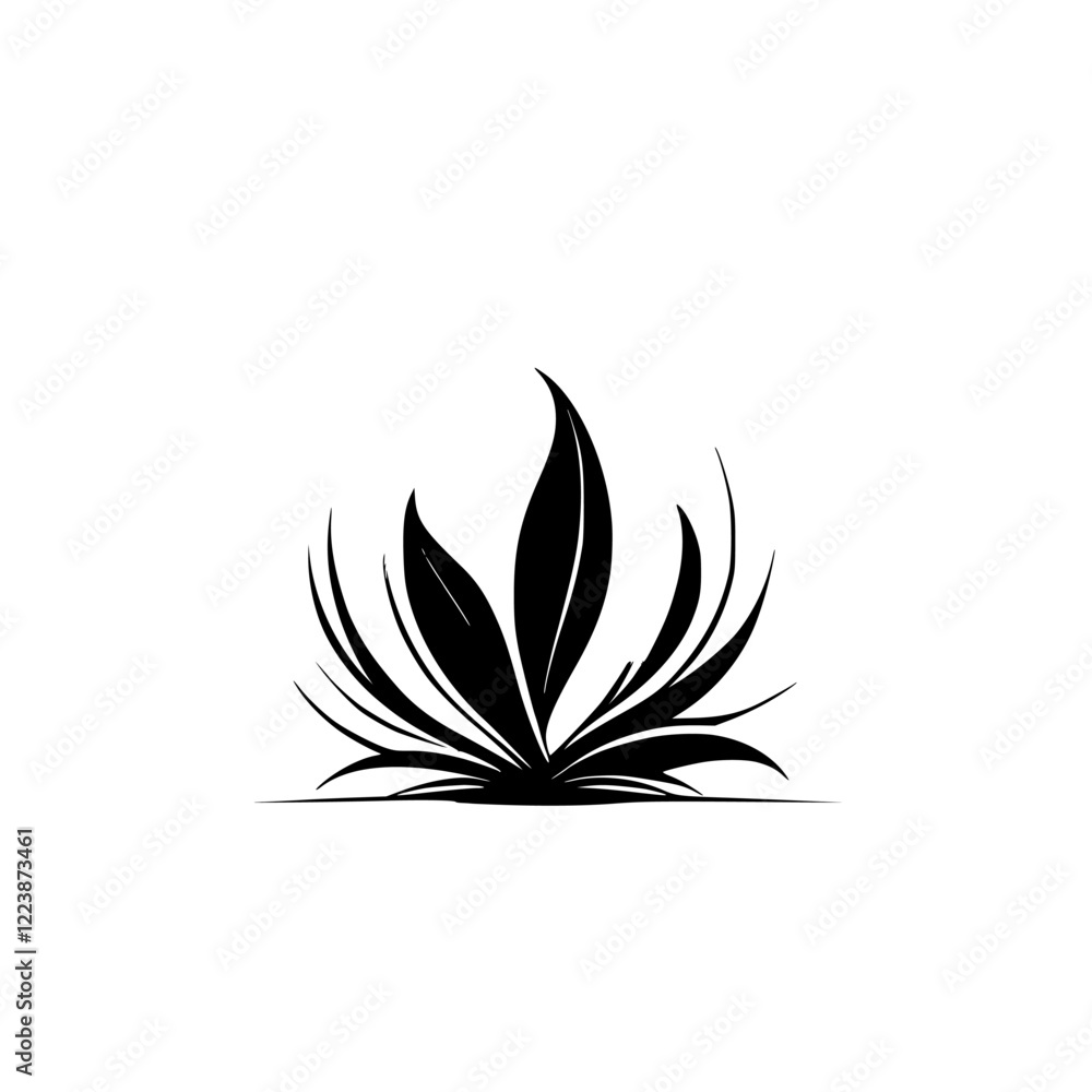 Elegant Black and White Floral Design: Minimalist Plant Leaves on Circle Background. Perfect for Nature-Inspired Logos, Invitations, and Decor. Elegant Black and White Floral Design: Minimalist Plant Leaves on Circle Background. Perfect for Nature-Inspired Logos, Invitations, and Decor.