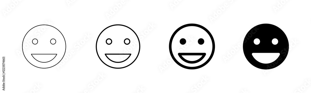 Smile icon vector isolated on white background. Smile vector icon. Emoticon Icon vector. Emoji Smile icon vector isolated on white background. Smile vector icon. Emoticon Icon vector. Emoji