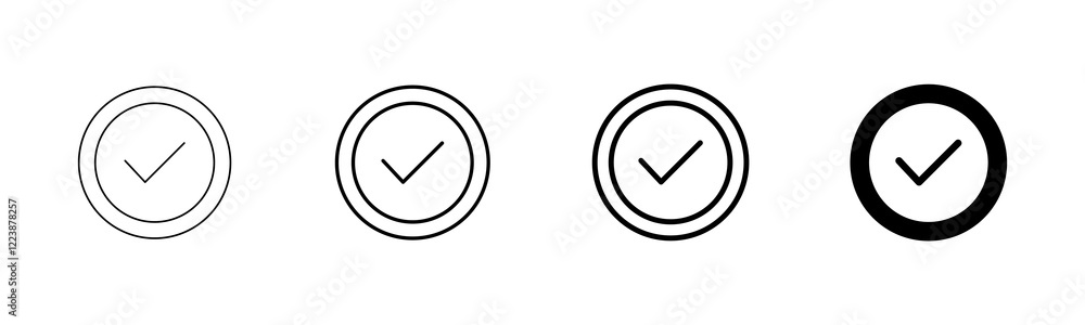 Approved icon vector isolated on white background. Certified Medal Icon vector. check mark Approved icon vector isolated on white background. Certified Medal Icon vector. check mark