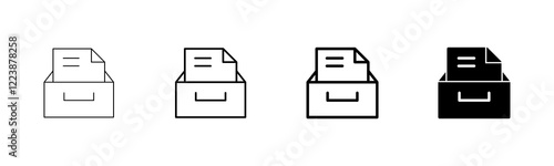 Archive folders icon vector isolated on white background. binders vector icon. Archive storage icon.