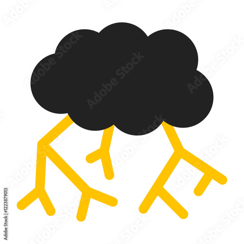 cloud with lightning icon