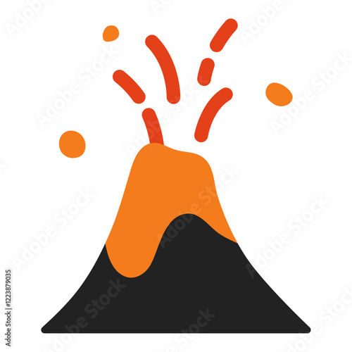 volcano eruption icon