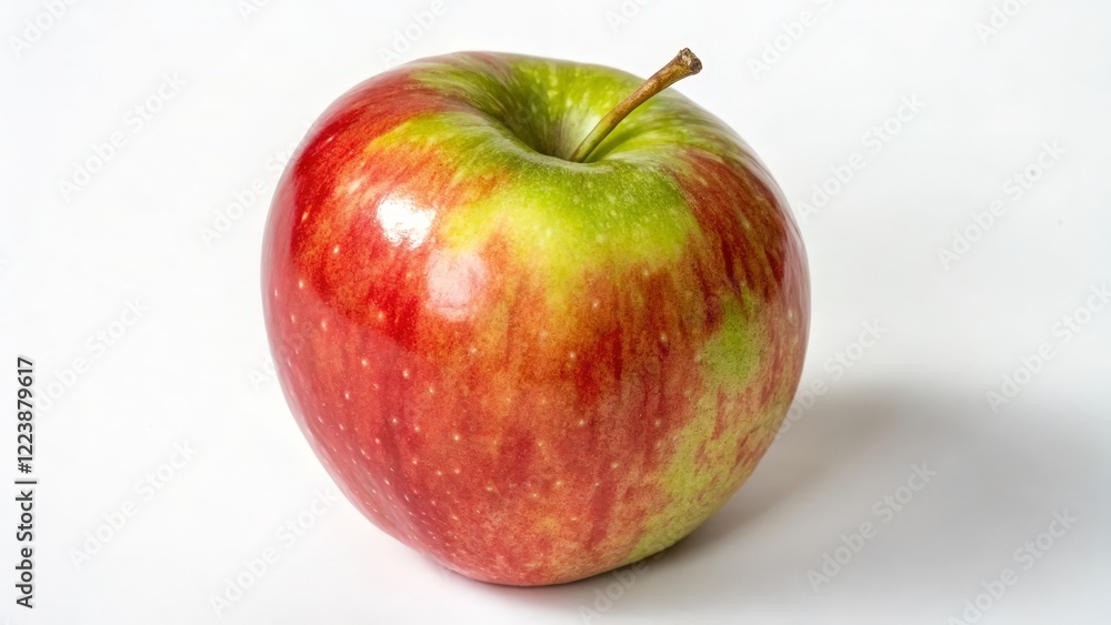 Red and Green Apple on White Background Red and Green Apple on White Background