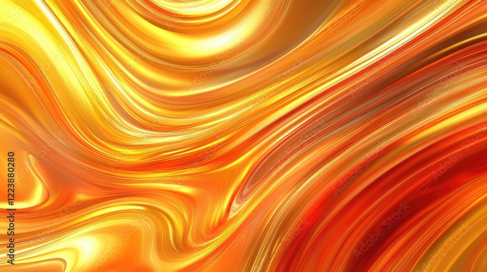 Neon light trails in fiery red and golden yellow, swirling dynamically in an abstract and energetic composition. Neon light trails in fiery red and golden yellow, swirling dynamically in an abstract and energetic composition.