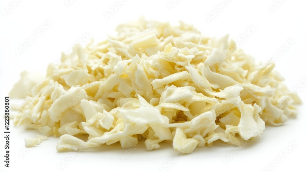 Creamy coleslaw with a hint of tangy mustard, isolated on a white background, Creamy coleslaw with a hint of tangy mustard, isolated on a white background,