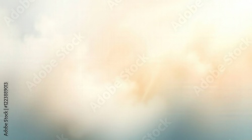 Soft Ethereal Clouds with Gentle Hues of Pink and Blue in Sky