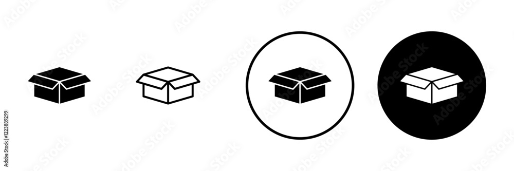Box icon vector. box sign and symbol, parcel, package Box icon vector. box sign and symbol, parcel, package