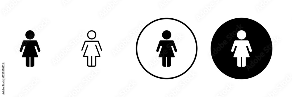Female icon vector. woman sign and symbol Female icon vector. woman sign and symbol