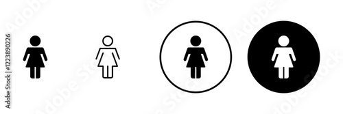 Female icon vector. woman sign and symbol