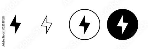 Lightning icon vector. electric sign and symbol. power icon. energy sign