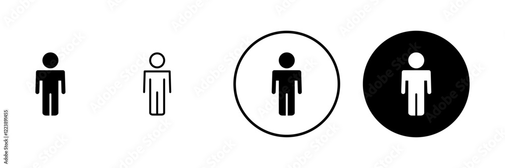 Man icon vector. male sign and symbol. human symbol Man icon vector. male sign and symbol. human symbol