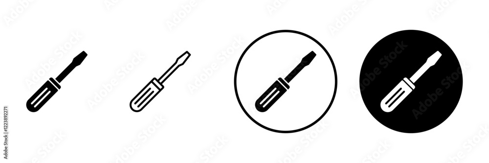 Screwdriver icon vector.tools sign and symbol Screwdriver icon vector.tools sign and symbol