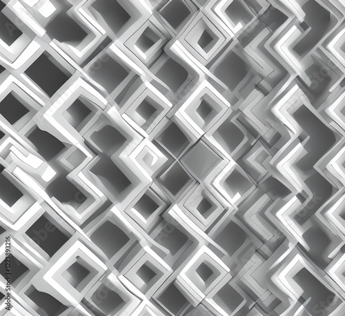 Gray background Realistic leather white panels and sea style with high quality seamless texture.generative ai