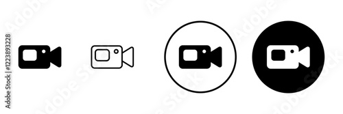 Video icon vector. video camera sign and symbol. movie sign. cinema