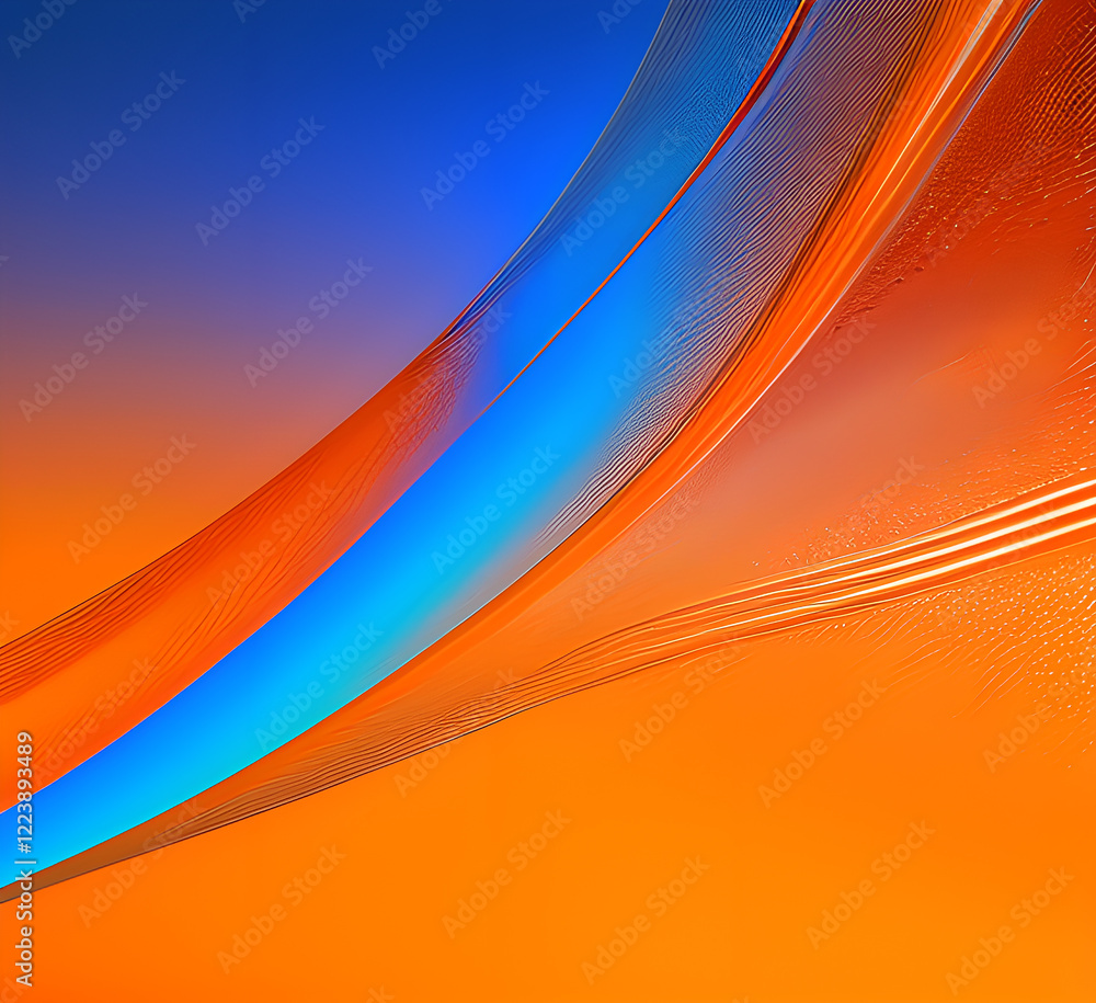 Fototapeta premium Bright orange colorful background mixed waves color gradient texture swirl spiral.generative ai