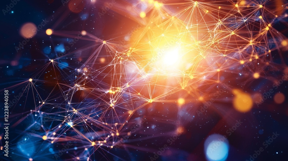 Fototapeta premium Abstract Pulsating Energy Forms in Vivid Colors Representing Dynamic Movement