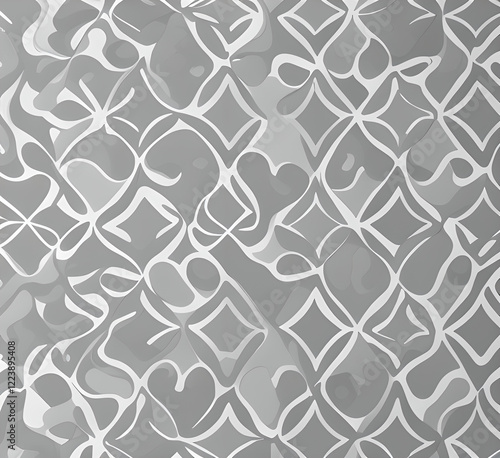 Gray background Realistic leather white panels and sea style with high quality seamless texture.generative ai