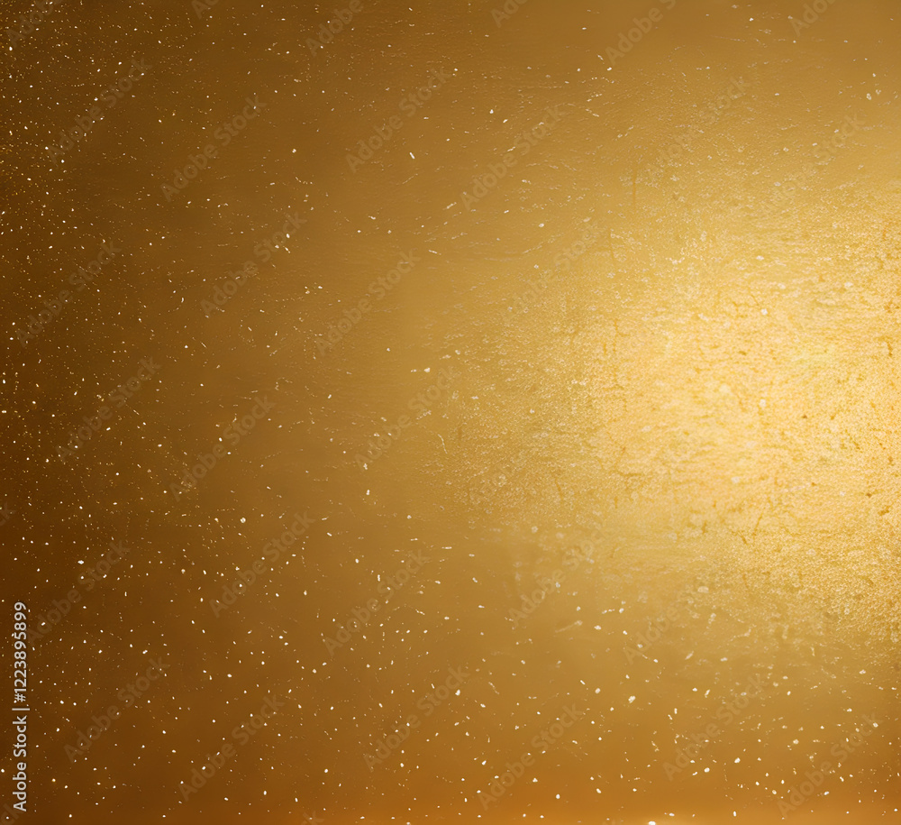 Golden Christmas particles against dark background with copy space.generative ai Golden Christmas particles against dark background with copy space.generative ai