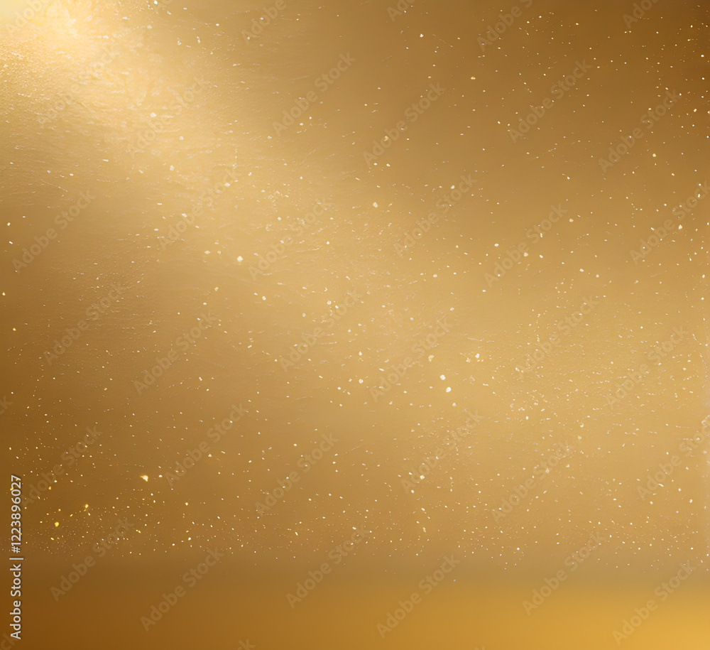 Golden Christmas particles against dark background with copy space.generative ai Golden Christmas particles against dark background with copy space.generative ai