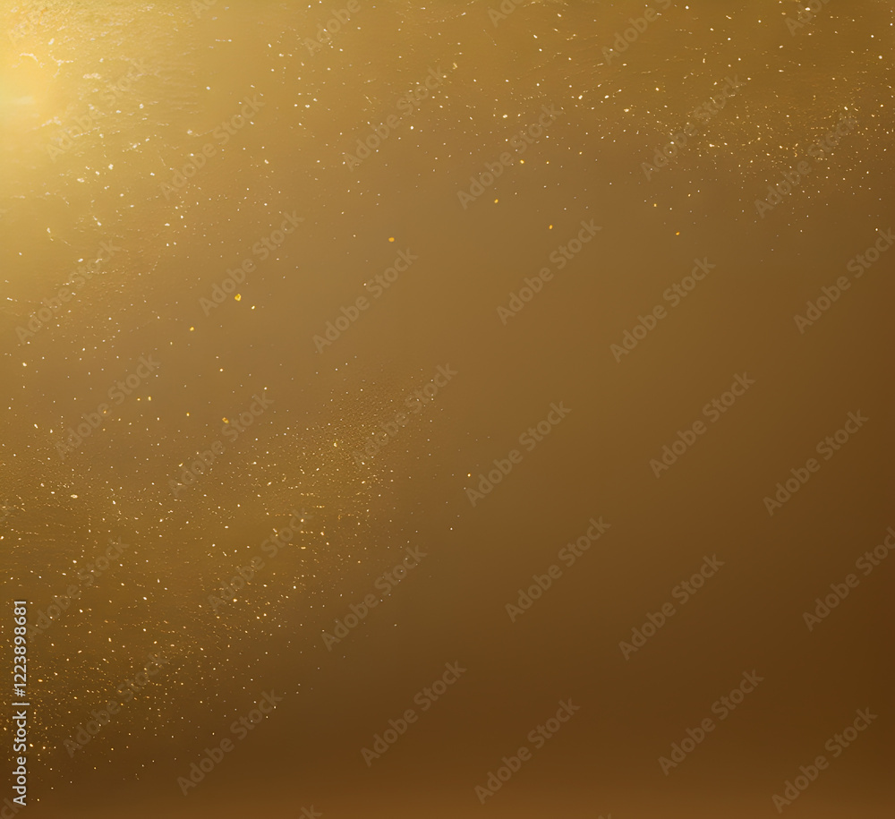 Golden Christmas particles against dark background with copy space.generative ai Golden Christmas particles against dark background with copy space.generative ai