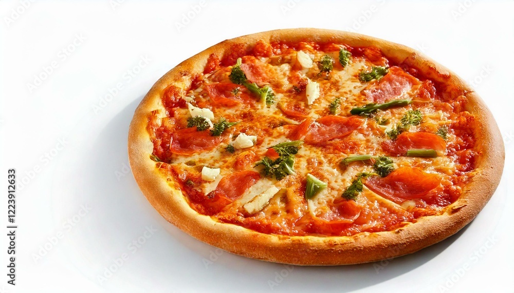 pizza on white background pizza on white background