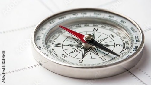 Compass on Grid Background photo