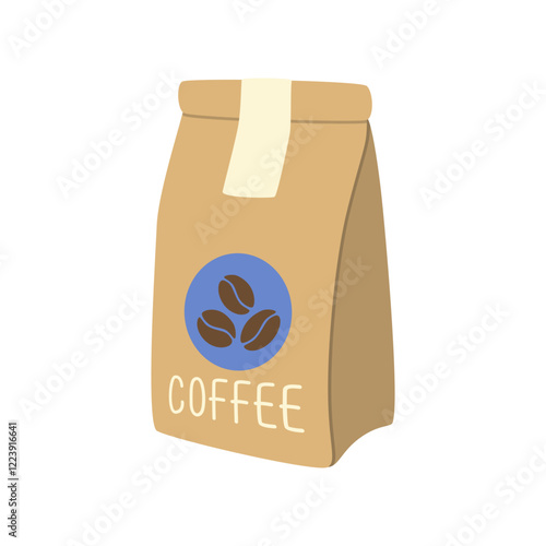 Coffee Bag Caffe Illustration