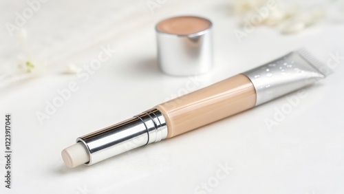 Wallpaper Mural Beige Cosmetic Tube with Applicator Torontodigital.ca