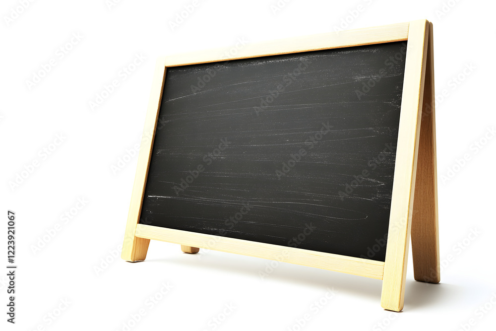 Blank Blackboard Stand, Ready to Write Blank Blackboard Stand, Ready to Write