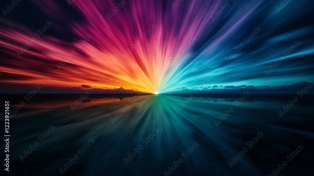Artistic firework display above a serene skyline, each burst creating symmetrical patterns of light in vivid colors Artistic firework display above a serene skyline, each burst creating symmetrical patterns of light in vivid colors