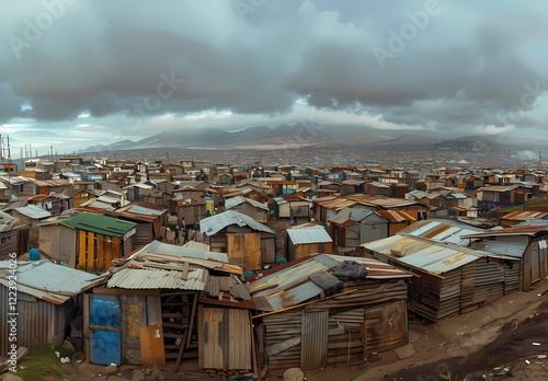 the shanty town in South Africa