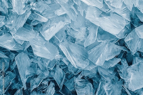 Wallpaper Mural Close Up Of Icy Blue Crystal Texture Background Torontodigital.ca