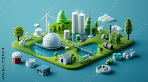 An infographic explaining algae as a source of renewable energy.