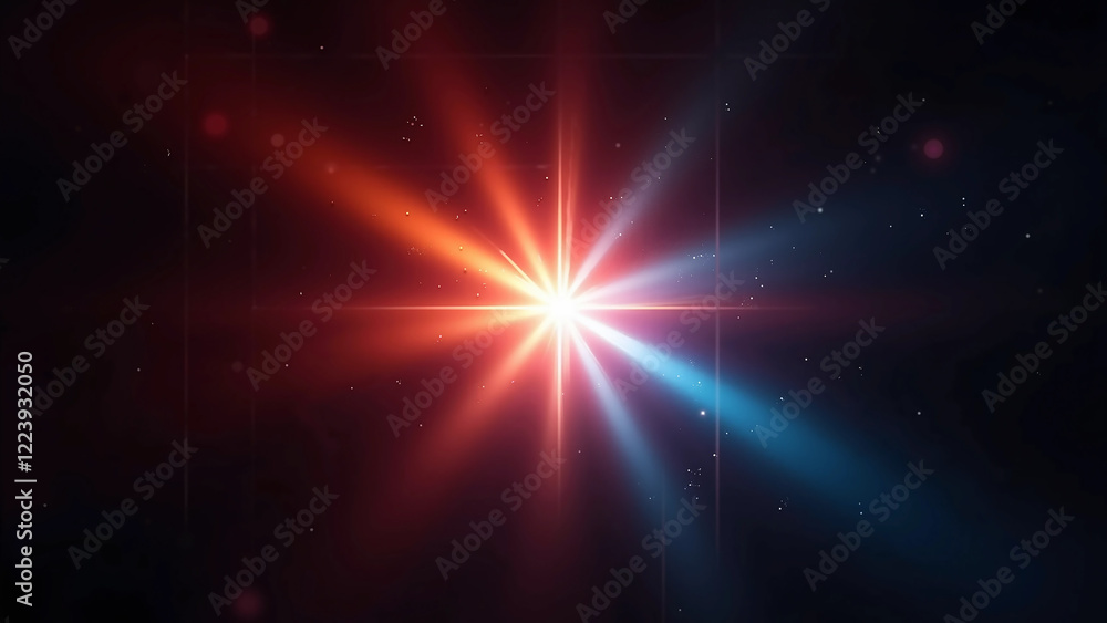 Vivid Cinematic Light Flare with Glowing Edges on Dark Background Vivid Cinematic Light Flare with Glowing Edges on Dark Background