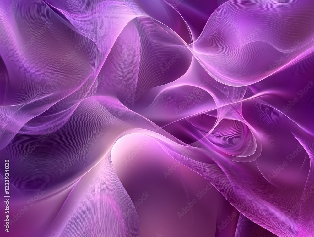 Obraz premium Abstract purple and pink flowing waves background.